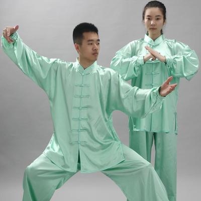 中式风运动长款武术服一套集体训练高档男士主持人服装武林服功夫