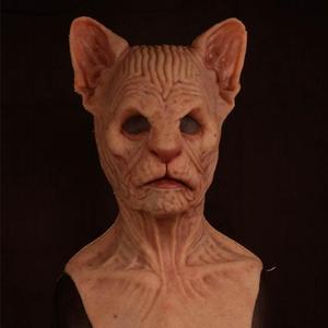 猫脸面具恐怖图片