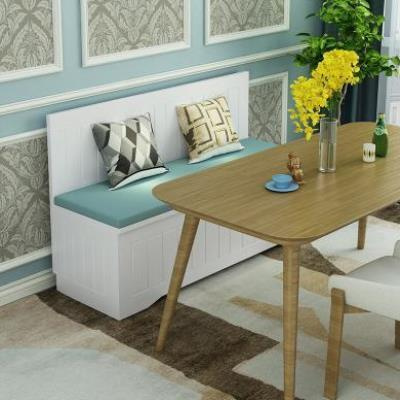 卡座餐桌边柜子组合一体家用小户型北欧组合转角l型卡座沙发定制