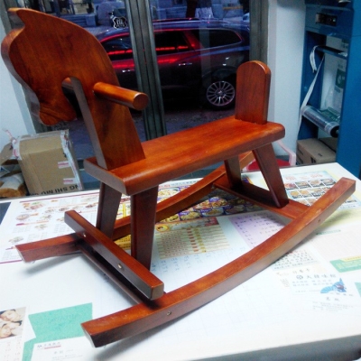 木马儿童摇摇h马实木小孩玩具摇椅童车大号木s制两用幼儿园.