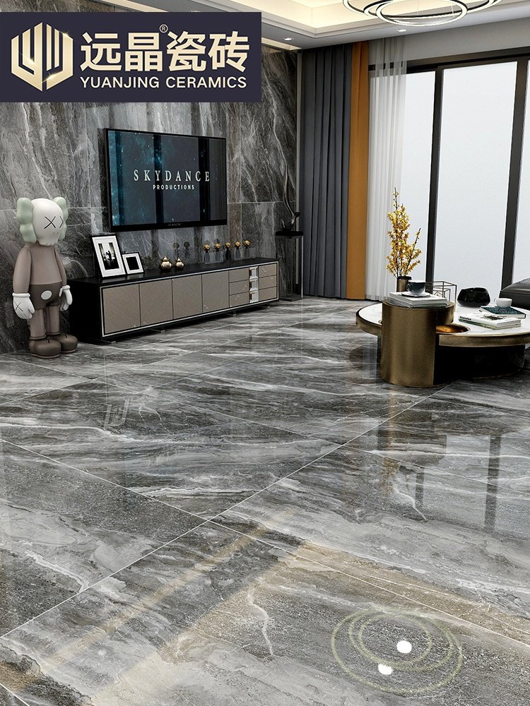大板瓷砖900x1800通体大理石客厅地板砖电视背景墙连纹悬空岩板砖