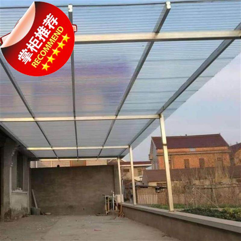 亮瓦车棚遮阳板石棉瓦阳光房瓦片璃钢彩钢钢板采光钢结构阳光房