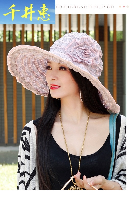 帽子遮阳帽女防晒遮脸防外线折叠夏天女士太阳帽中年妈妈凉帽夏惠