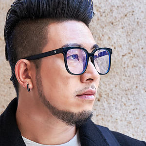 特大号板材眼镜框男女近视黑超大脸加宽胖子防蓝光素颜个性眼镜架