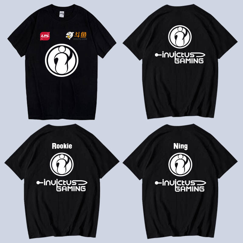 八辰s10英雄联盟ig战队队服联名周边游戏应援服棉t恤出征服衣服