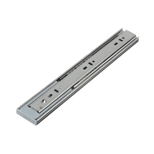 加厚阻尼缓冲抽屉轨道不锈钢三节滑轨衣橱柜静音家具跑道导轨滑道