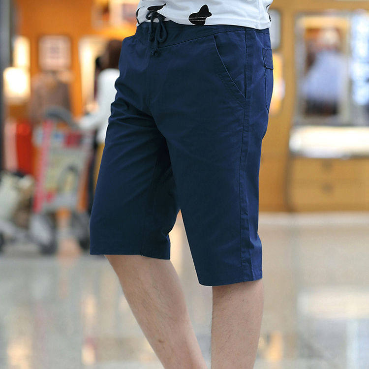 纯棉短裤男生夏季5五分运动百搭宽松休闲ins薄款7七分中裤子潮流