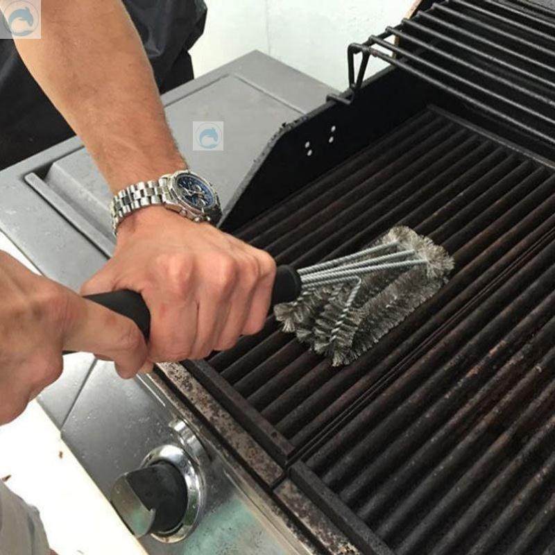 钢丝擦不锈钢烧烤清洁钢刷专用钢丝刷烧烤网清洁刷烧烤架铁刷子神