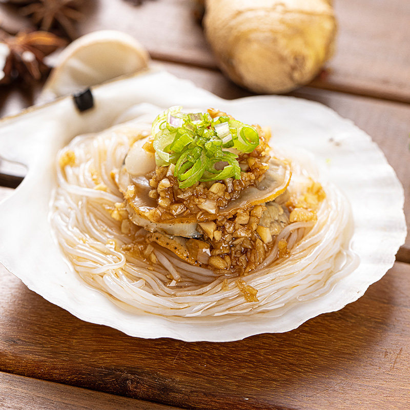 海狸先生蒜蓉碳烤香辣扇贝瑶柱开封即食海味休闲办公室零食小包装
