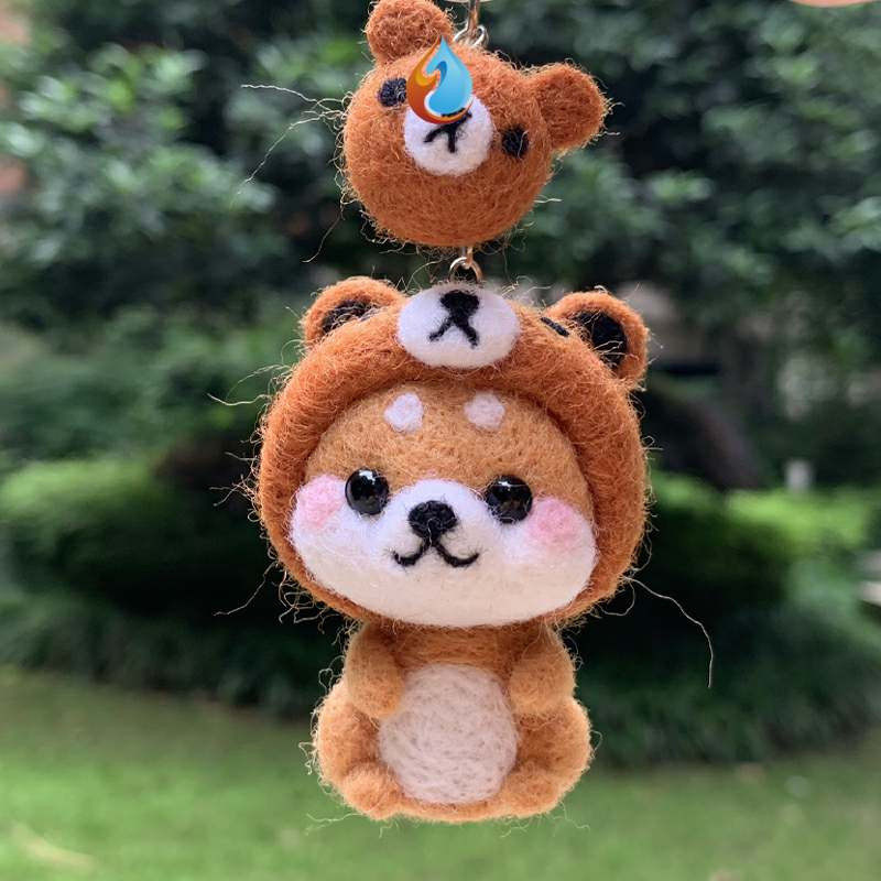 新款减压创意羊粘毛diy好玩制作手工缝纫diy缝纫diy材料套装