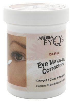 andrea eyeqs oil-free eye make-up correctors pre-moistened