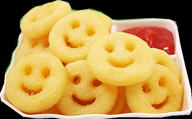 蓝顿旭美笑脸薯饼包邮冷冻开心脆薯饼油炸小吃半成品土豆饼薯条