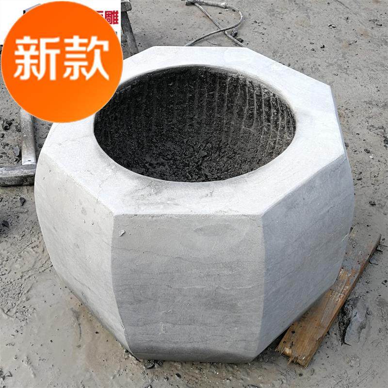 井口石雕仿古青石大理石古井水井雕花做旧石头井石雕