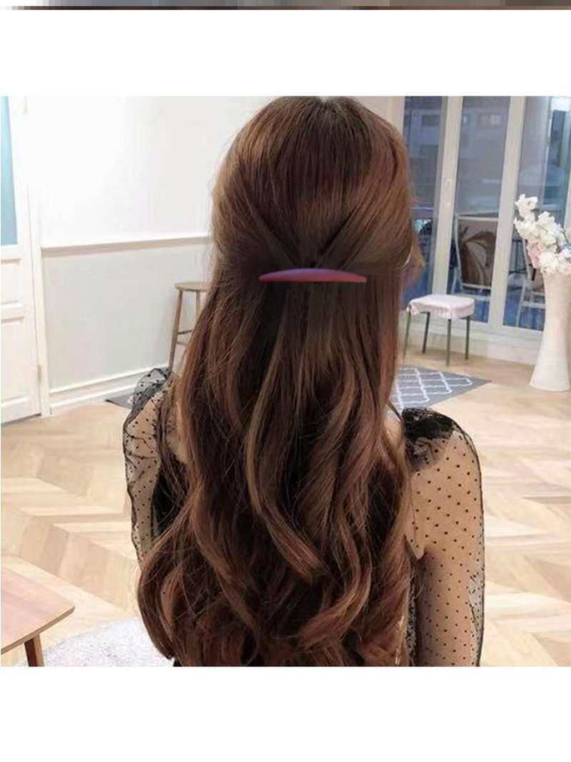 半披发夹半扎专用后脑勺发卡低马尾神器丸子头碎发头饰后面发夹子