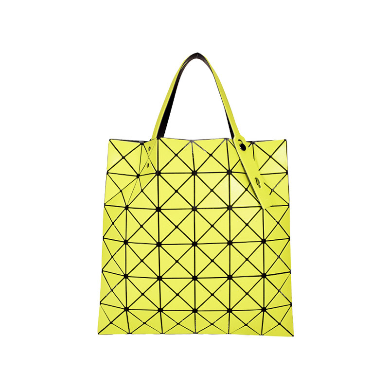 issey miyake/三宅一生女包 lucent系列2021新款女士格菱手提包