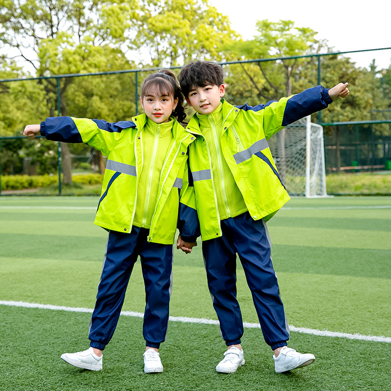 中小学生秋冬班服三件套儿童冲锋衣校服套装运动学院风幼儿园园服