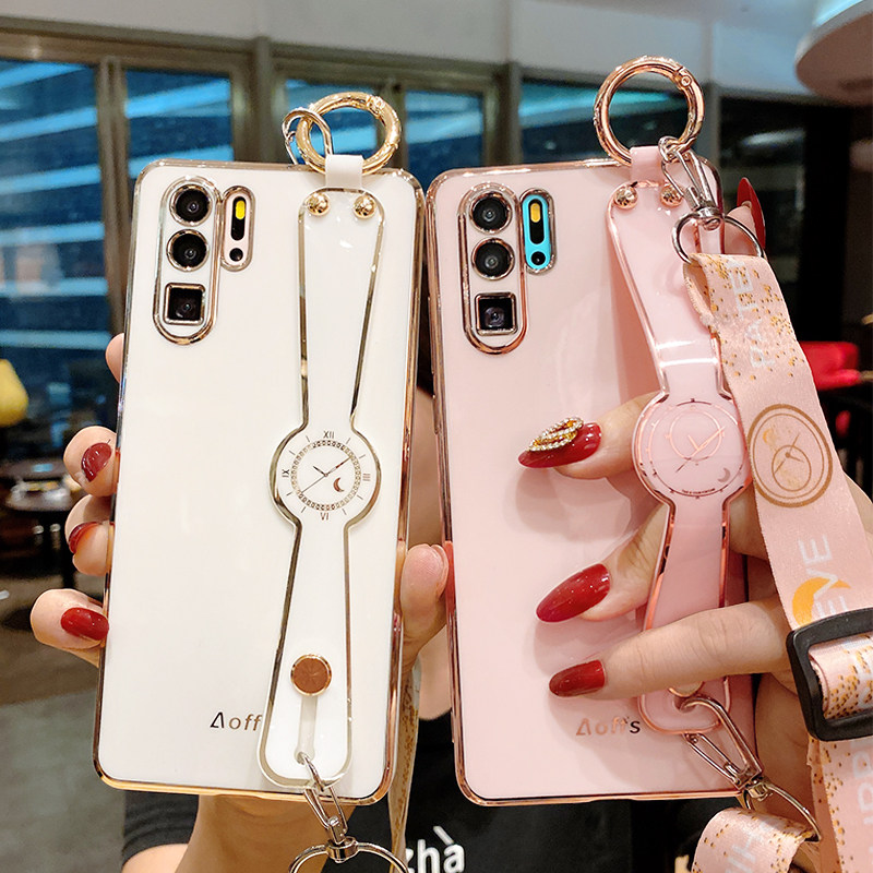 华为p30pro手机壳斜跨可背肩p30直边保护套软硅胶30por曲面屏防摔外壳