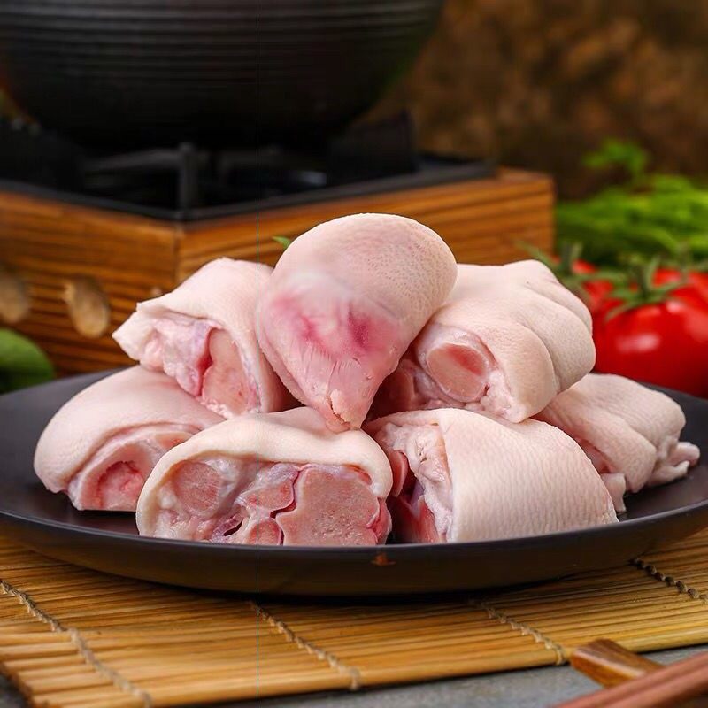 4斤新店亏促新鲜冷冻带筋猪蹄块带筋猪蹄猪手排骨土猪肉后蹄前蹄