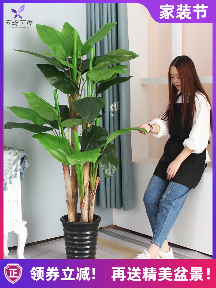 芭蕉树仿真植物室内装饰大型假树香蕉树落地盆栽景客厅绿植塑料花|ruв категории доставка цветов/цветок моделирования/растения садоводства, искусственные цветы/растения/фрукты и овощи готовой продукции (новая), моделирование растения - от Buy2taobao.com для оказания профессиональной услуги покупки агента Taobao