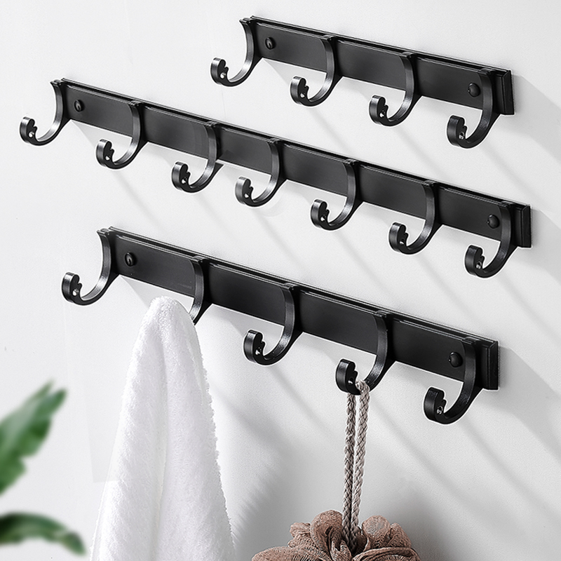Punch holes black Hooks Space aluminumin the Storage consolidation , Family finishing equipment , Hook/Sticky hooks category - from Buy2taobao.com to provide professional Taobao agent buy service