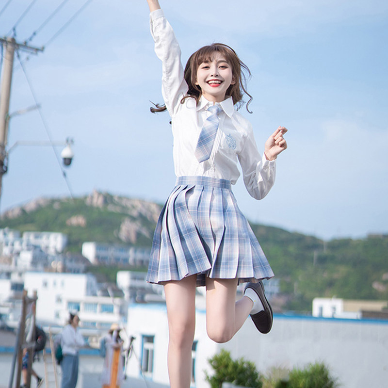 一折jk制服裙格子