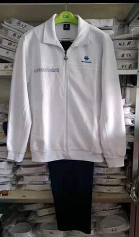 校服哈尔滨工大附中高中弹力白色春秋工作服