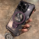 紫色磁吸支架四角防摔苹果15手机壳苹果14新款iphone15promax高级感苹果13套12全包镜头ProMax男Pro女PM适用