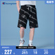 Champion冠军短裤男2024夏季新款满印Logo美式潮流五分裤休闲裤子