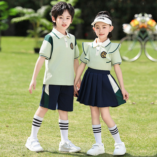 幼儿园园服夏装大班毕业照班服套装夏季短袖运动会小学生校服园服