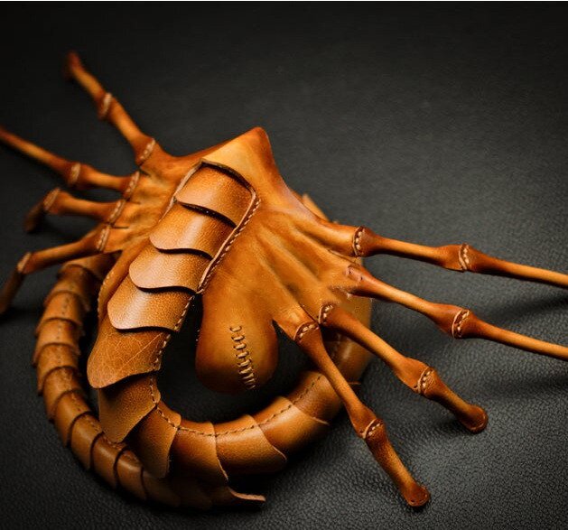 万圣节蝎子面具抱脸虫口罩脸罩虫子派对表演道具舞会仿真乳胶面罩