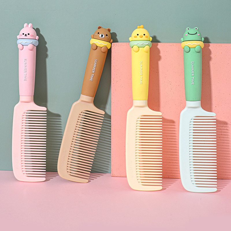 网红卡通美发梳女士专用长发中齿随身便携梳子女可爱学生少女心梳子