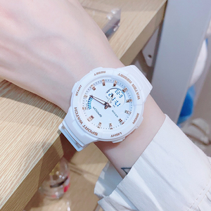 淘宝女生电子手表初高中学生ins风法国小众简约气质轻奢森系运动防水