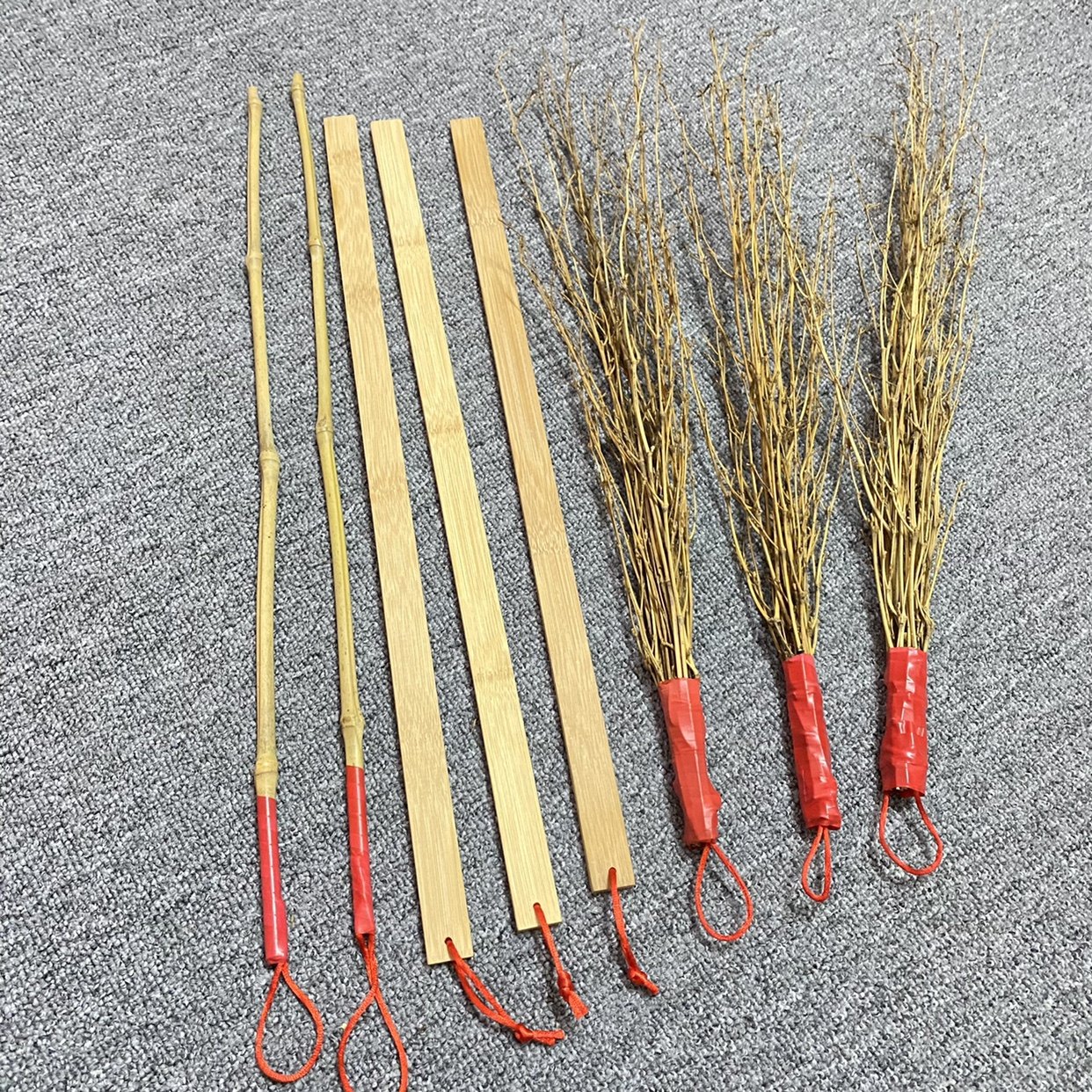 手工教鞭戒尺家用竹鞭竹条藤条竹条子细软鞭子楠竹枝条竹戒尺复古