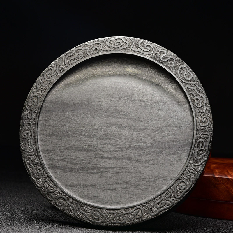 天然原石老坑四大名坑眉子坑眉纹歙砚端砚名师纯手工