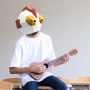 儿童节可爱凹凸曼纸模头套儿童模型