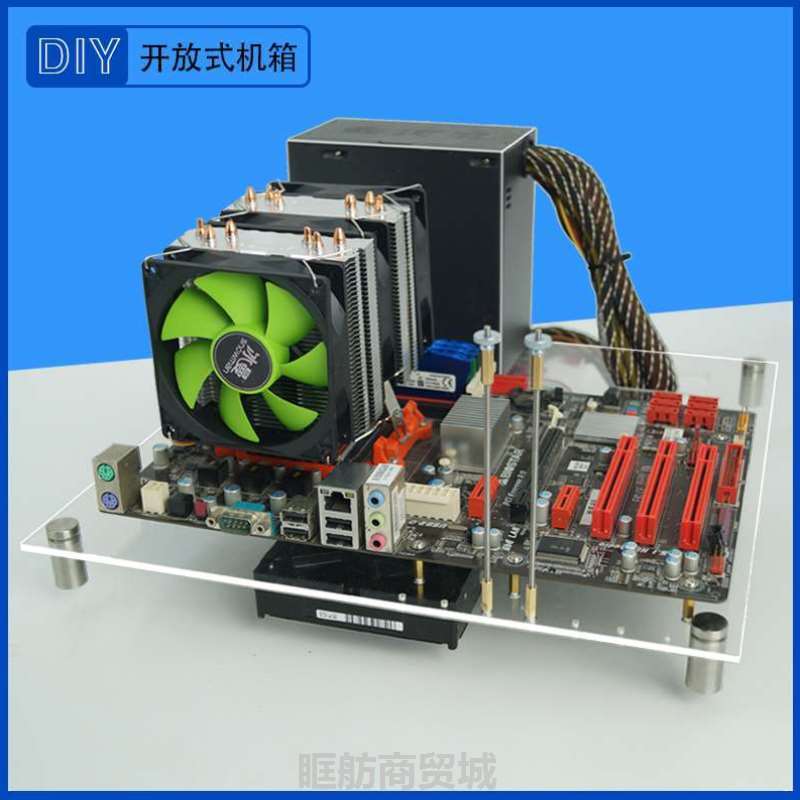 全透明亚克力卧式台式电脑机箱DIY个性ATX机箱ITX创意开放式机箱在类目 电脑硬件/显示器/电脑周边, 机箱中 - 来自Buy2taobao.com提供专业的淘宝代购服务