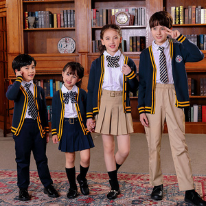 贵族校服英伦风套装小学秋图片