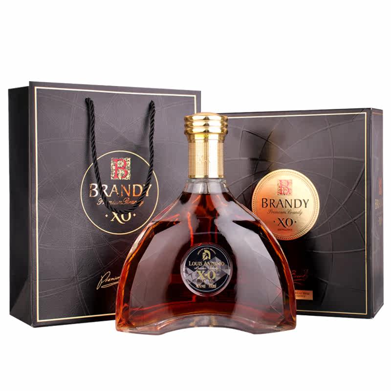 白兰地xo洋酒40度700ml路易安东尼奥轩德尼法国原液进口brandy酒