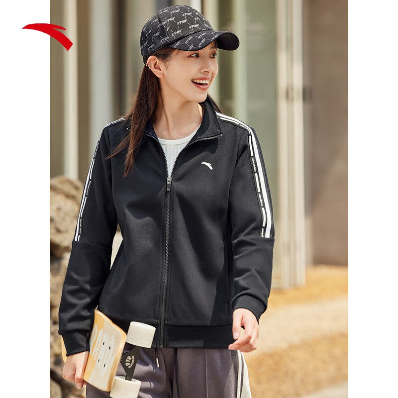 安踏女装运动服冬季新款官方旗舰正品针织运动外套夹克女士上衣