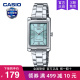 casio卡西欧手表女小方块棕表轻奢小众石英2025新款LTP-1234DD-2A