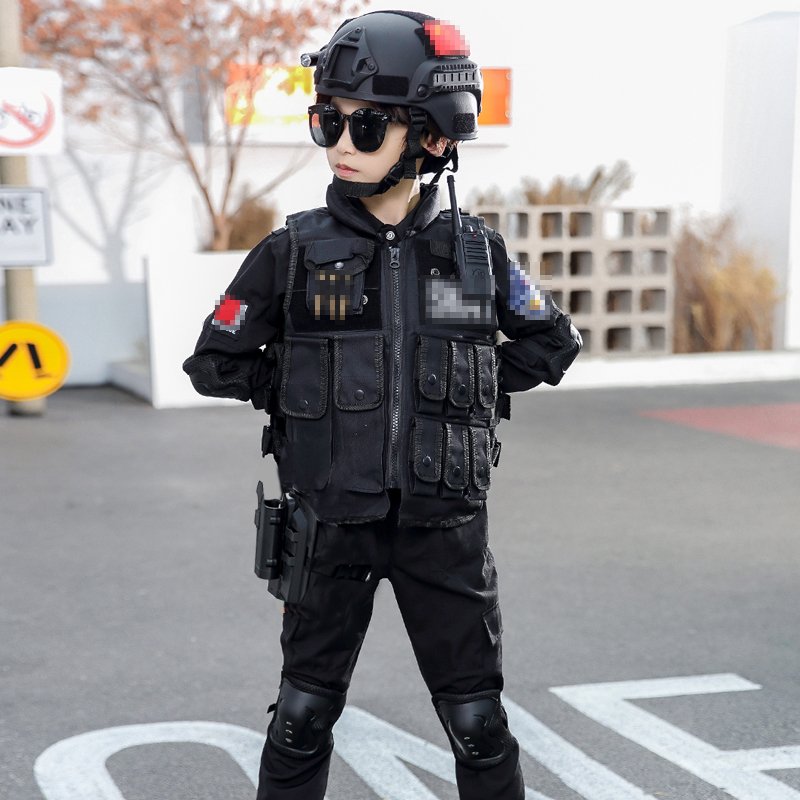 儿童警服特警衣服警装备服装警察服男童特种兵套装儿童节表演服