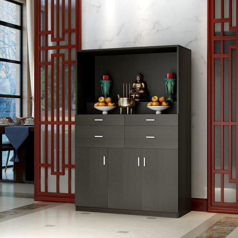 佛龛带门立柜经济型供奉桌观音财神供台简约家用客厅神龛神楼佛柜