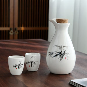 日式一斤装清酒酒壶陶瓷家用复古仿古白酒瓶古风创意小分酒壶