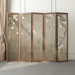 中式古典屏风隔断图片