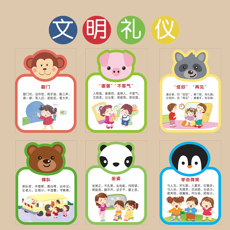 幼儿园礼仪主题网络图图片