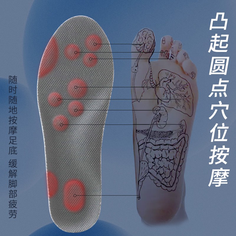 站岗专用鞋垫久站不累脚超软防痛吸汗透气防臭加厚高弹踩屎感军训