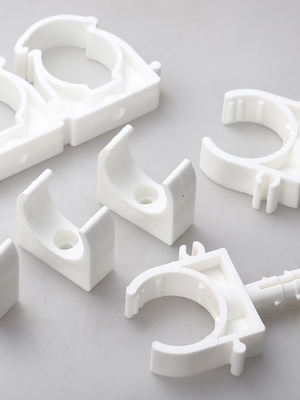 ppr管材配件卡子dn20水管管卡ppr管材pvc塑料u型卡ppr管卡固定.