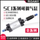 气缸行程可调小型气动SCJ32/40/50/63/80/75/125/150/200-50/100S
