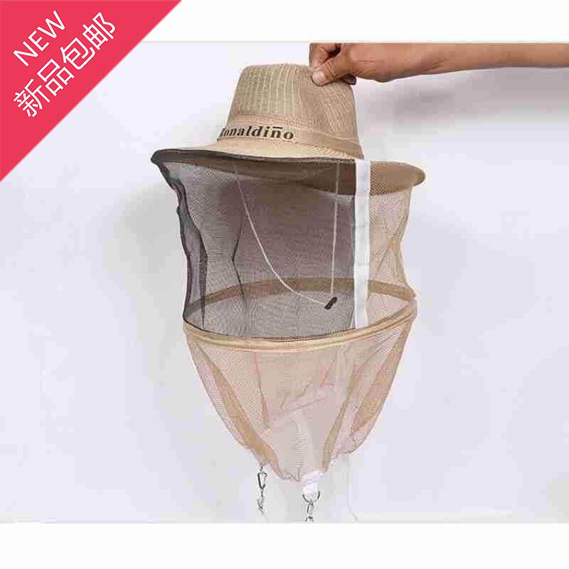蜜蜂工具防蜂帽牛55仔蜂帽蜂衣蜂帽养蜂防护蜂帽加厚新款