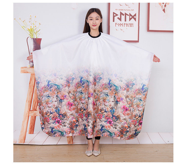 (今日10折)发廊专用高档成人美发大号理发围布剪发不